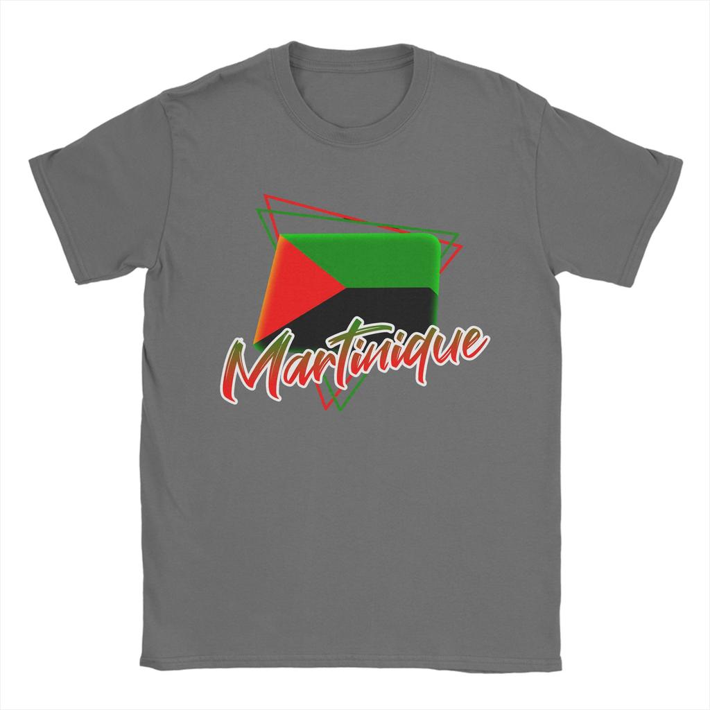 Martinique Flag T Shirt Unisexs Cotton Novelty TShirts Crew Neck Tee Shirt Short Sleeve Clothes New Arrival