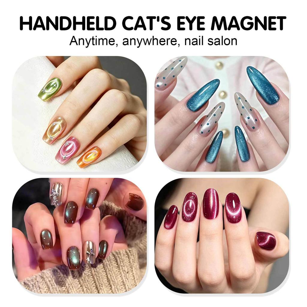 Manicure Cat Eye Magnet Gourd Stick Strong Magnetic Manicure Tool Three-in-one Cat Eye Strong Thick Magnet