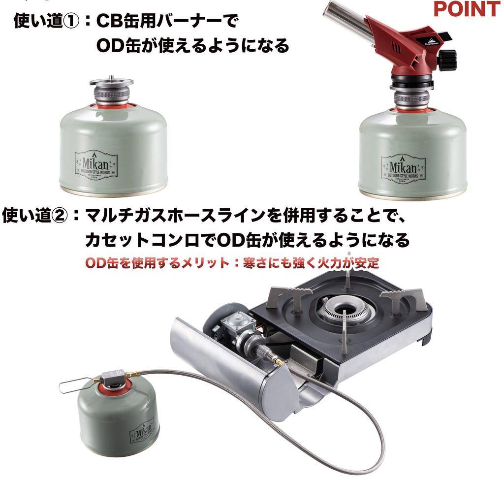 CAMPING MOON Gas Adapter & Hose Set Z10-Z13M-Z17