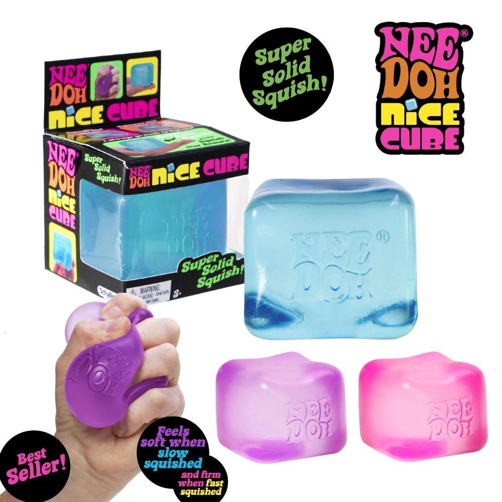 Needoh Nice Cube Антистресс Сенсорный, Игрушка от Тревоги и Для Концентрации, Сенсорный Куб Настольный Для Взрослых И Детей