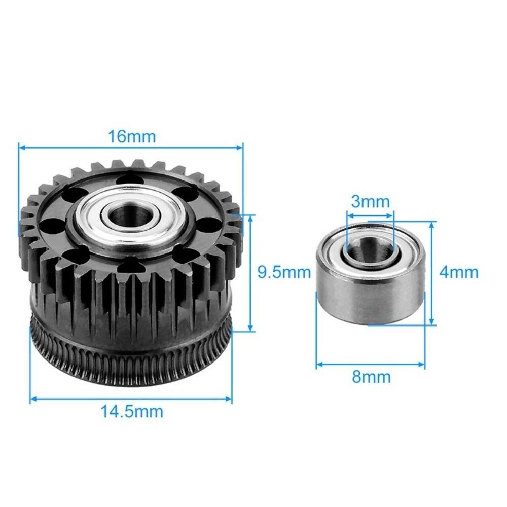 Anti-vibration 3D Printer Extruder Gear Kit for Creality K2 Plus Printer Upgrade Modification