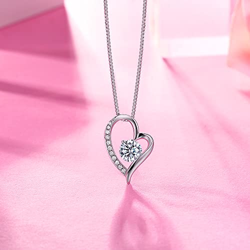 Ожерелье Takeda Jewelry «Открытое сердце», 0,5 карата, S925, 45 см, Венецианская цепочка, Регулируемая застежка, Без никеля, Гипоаллергенное, Шкатулка для украшений, Гарантийный талон (Июль