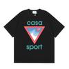 Casablanca Streetwear SS Cotton Short Sleeve T-Shirt Men Women Loose Fit Crew Neck Tee With Letter Print
