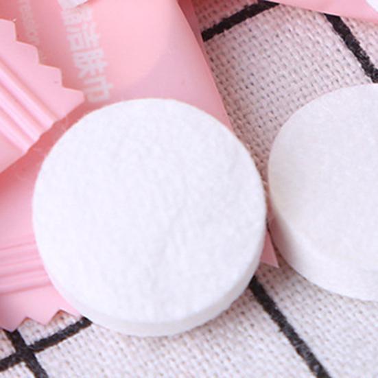 50 шт./пакет Очищающие салфетки Расширяемые Приятные на ощупь Полиэстер Одноразовые Спрессованные Салфетки для рук Салфетки для лица Принадлежности для туалетной комнаты