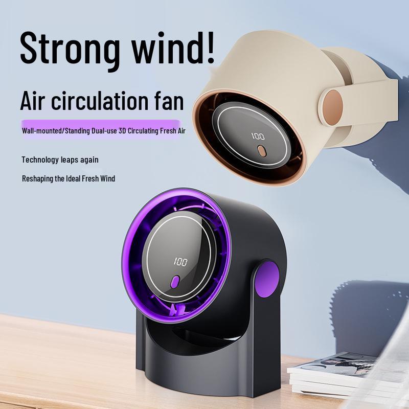 USB Mini Clip Fan: High Wind Power, 100 Speeds, Desktop-Friendly Gift