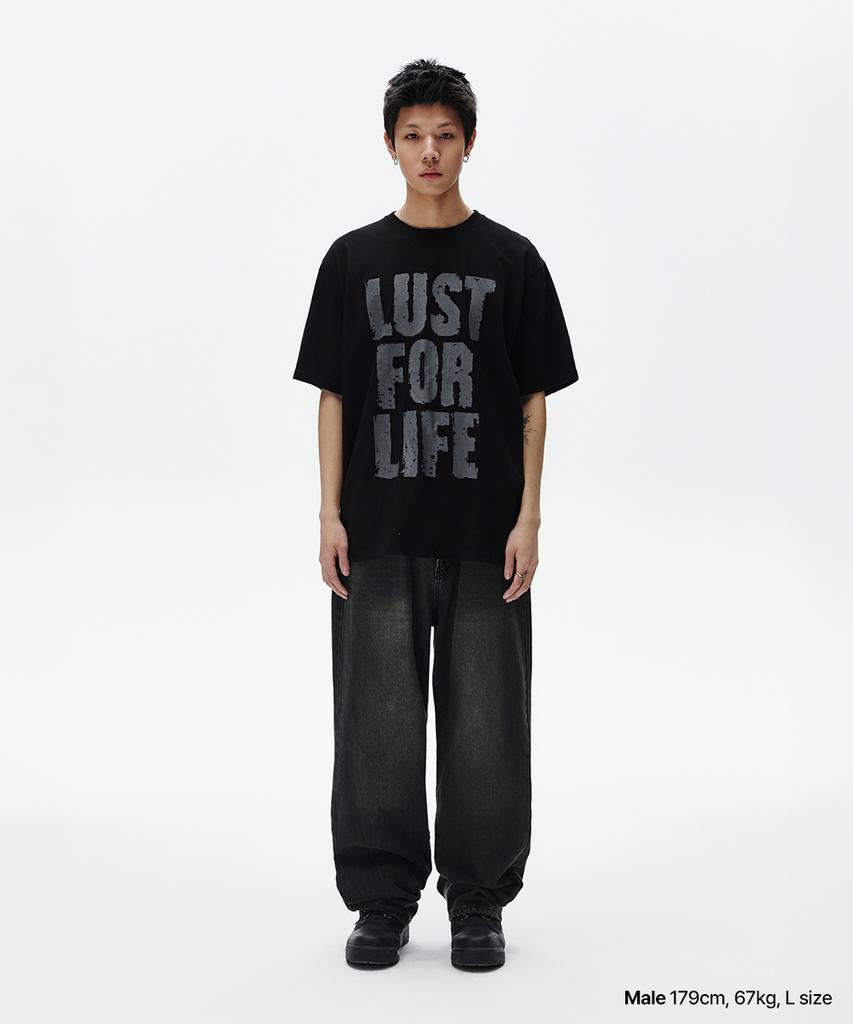MAHAGRID Lust For Life Tee Black(Mg2Fmmt510A)