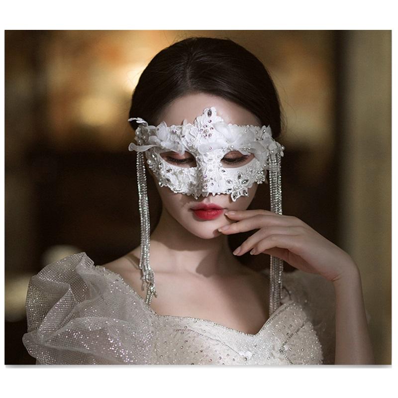 Элегантная и благородная маска для вечеринки-маскарада, украшение на половину лица