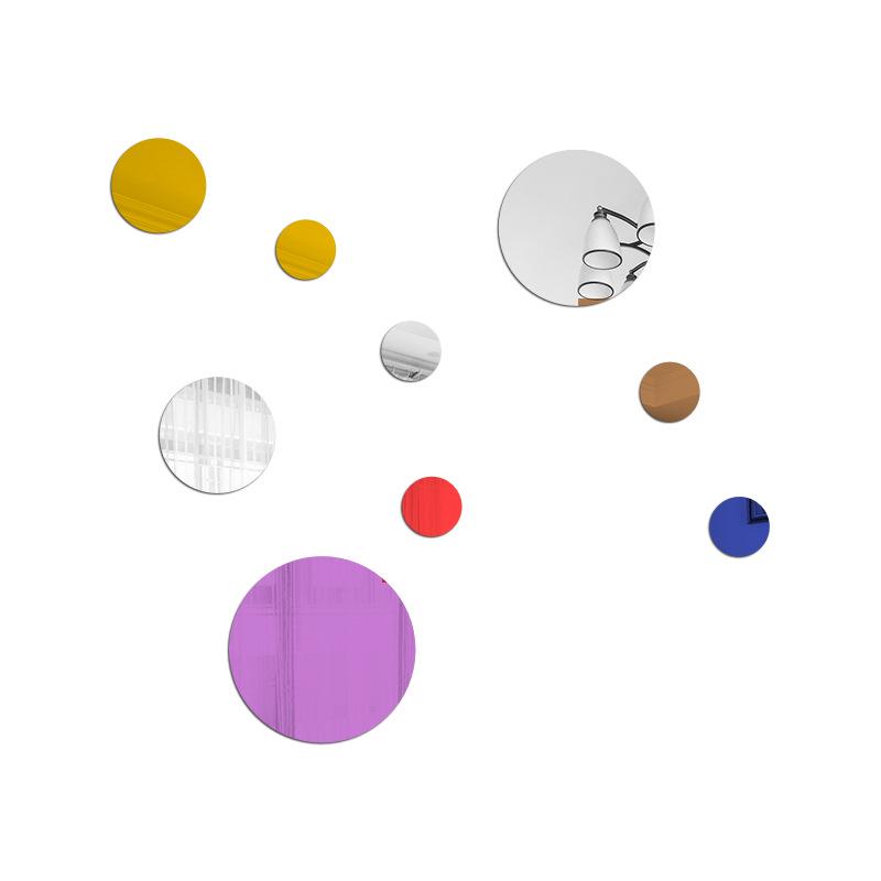 3D Акриловая Зеркальная Наклейка на Стену для Декора Спальни и Гостиной