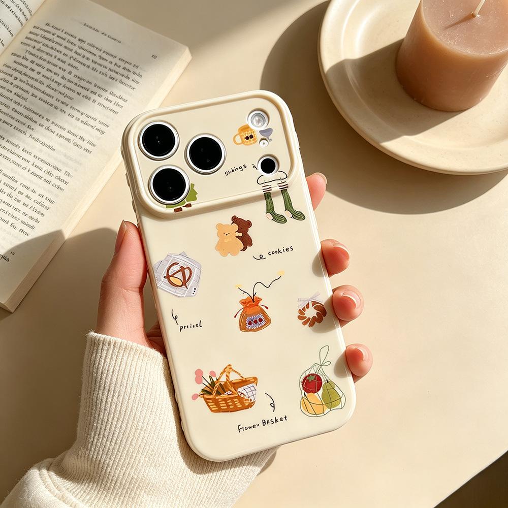 Весенний пикник подходит для чехла для мобильного телефона Apple 17PM, защитный чехол для 17/16PRO, новый противоударный чехол-арт для iPhone15
