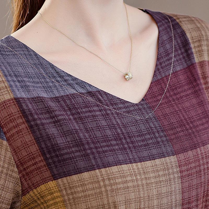 Длинное платье с винтажным принтом для женщин, повседневное летнее платье больших размеров с коротким рукавом и поясом, одежда для женщин среднего возраста