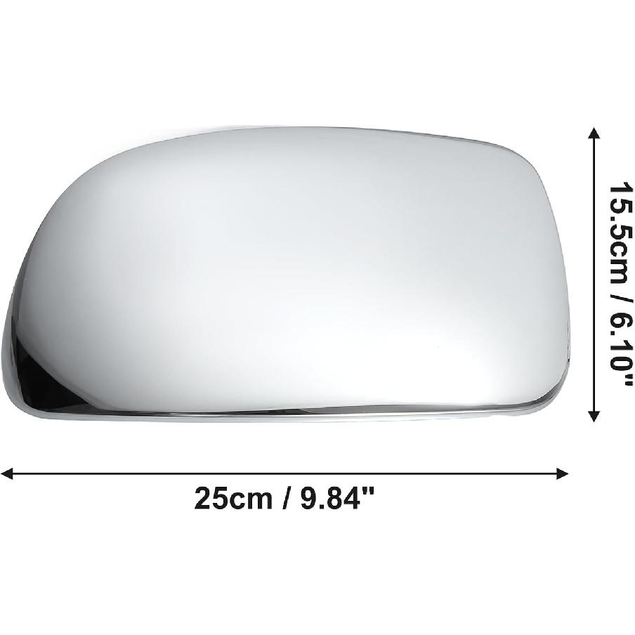 ACROPIX Car Exterior Mirror Cover Cap Overlay Fit For Chevrolet Silverado Suburban For GMC Sierra Yukon - Pack Of 2 Chrome Plated