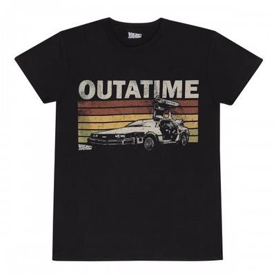 Back To The Future Футболка унисекс для взрослых Outatime в стиле ретро