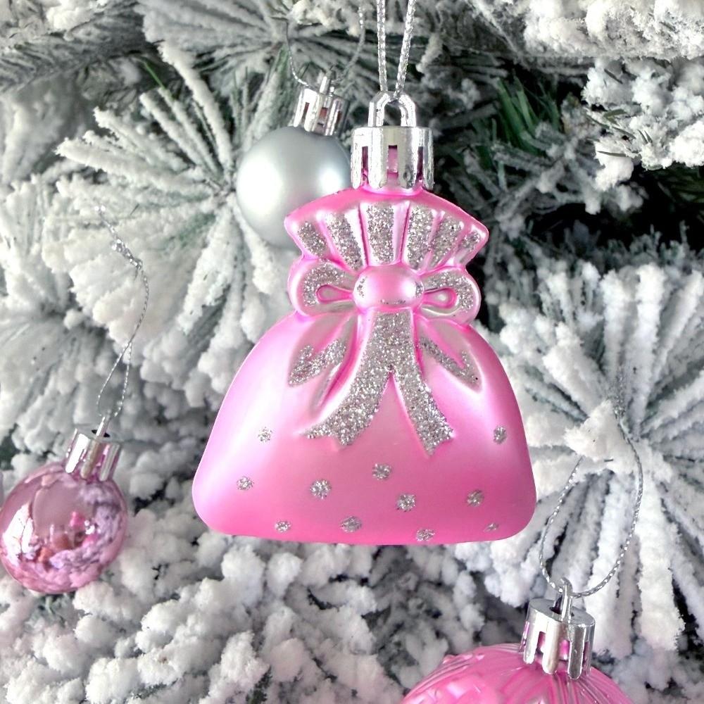 22Pcs/Set 6CM Christmas Tree Balls Shiny Xmas Ornament Ball Durable Christmas Ball Scene Supplies