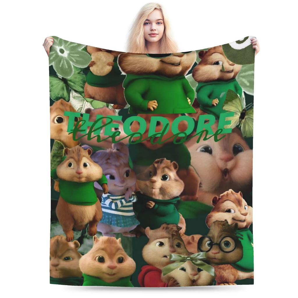 Alvin and the Chipmunks Accessories Blanket Lightweight Thin Flannel Throw Blanket Cozy Quilt
