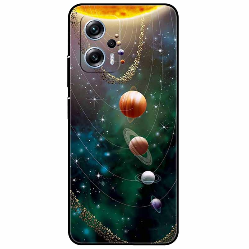 Чехол для Xiaomi Poco X4 GT 6,6'' Кот Волк ТПУ Силикон Мягкий Coque Fundas для Poco X4 GT 5G Чехол Черный Край Милый PocoX4 X 4 GT