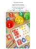 Handmade Wooden Math Clip Beads: Educational Number Matching Toy for Children