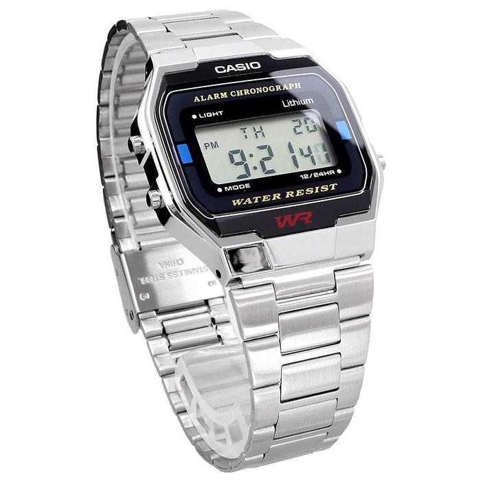 Casio Цифровые часы Серия Vintage A163WA-1QES Серебристые