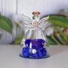 Little Angel Eternal Rose Glass Dome Ornament - Preserved Flower Gift for Christmas & Valentine's Day