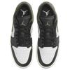 Кроссовки Air Jordan 1 Low Black Toe Medium Olive Unisex Green White 553558-092