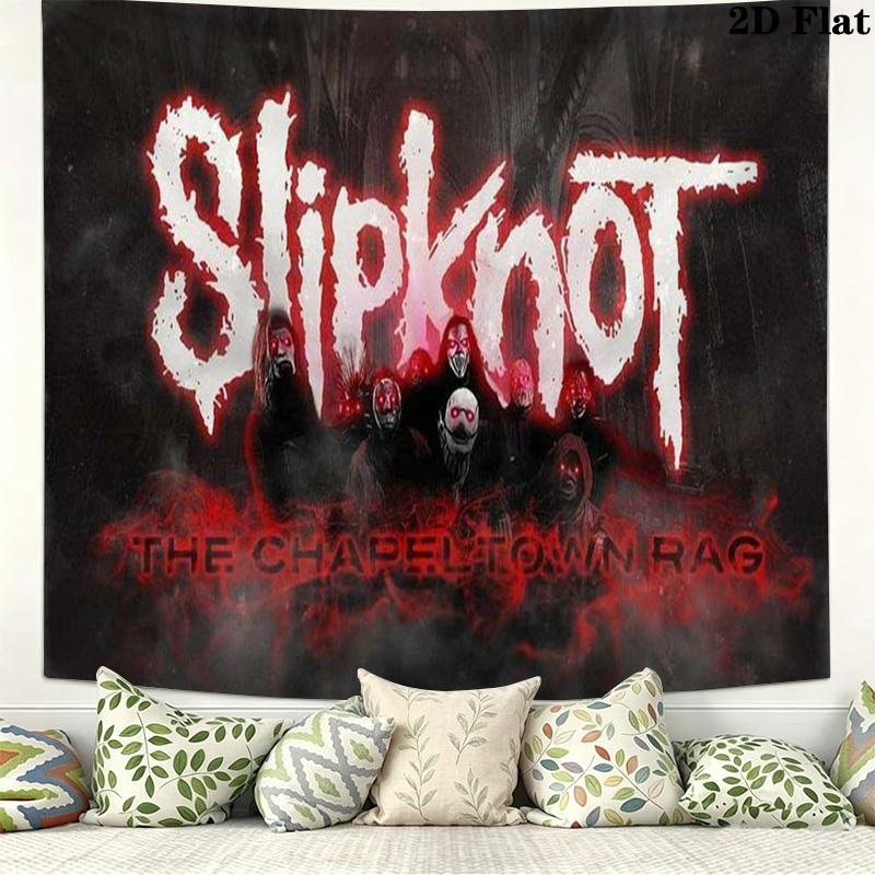 Slipknot Wall Tapestry Aesthetic Wall Hanging Printed Fabric Blanket Decorative Tapestries for Bedroom Living Room Home Decor