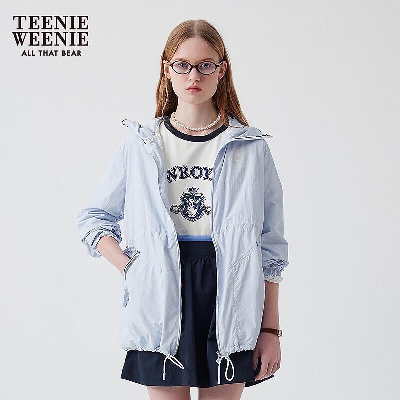 Teenie Weenie Женская летняя куртка с капюшоном для защиты от солнца 2025
