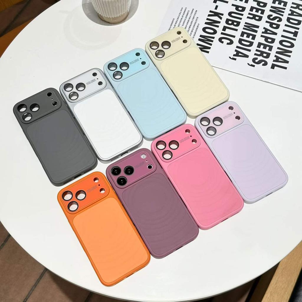 Противоударный чехол для iPhone 17 Pro Max: Простой однотонный дизайн для мужчин и женщин