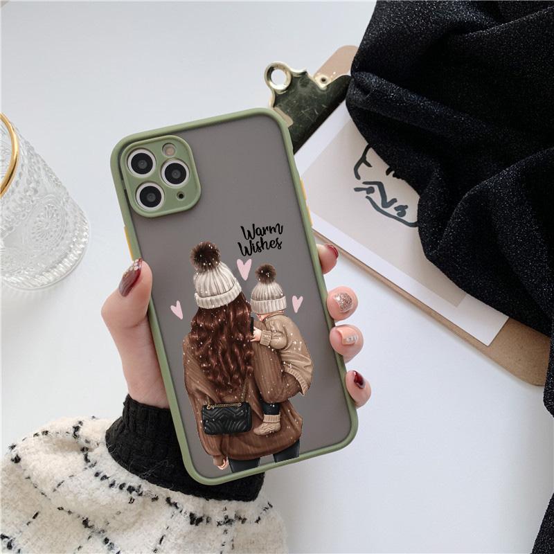 Супермама Малышка Сын Ударопрочный Чехол Для Телефона Для iPhone 13 12 14 15 11 Pro Max Mini 16 15 14 Plus 17 Pro Max Мультяшная Задняя Крышка