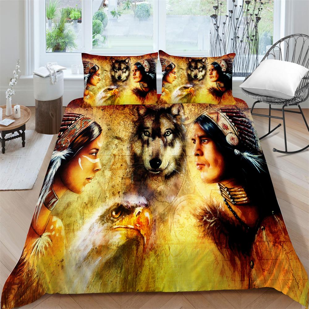 3D Tiger Print Breathable Comfortable Bedding Suit Home Decor Bed Clothes Pillowcase Comforter Duvet Cover