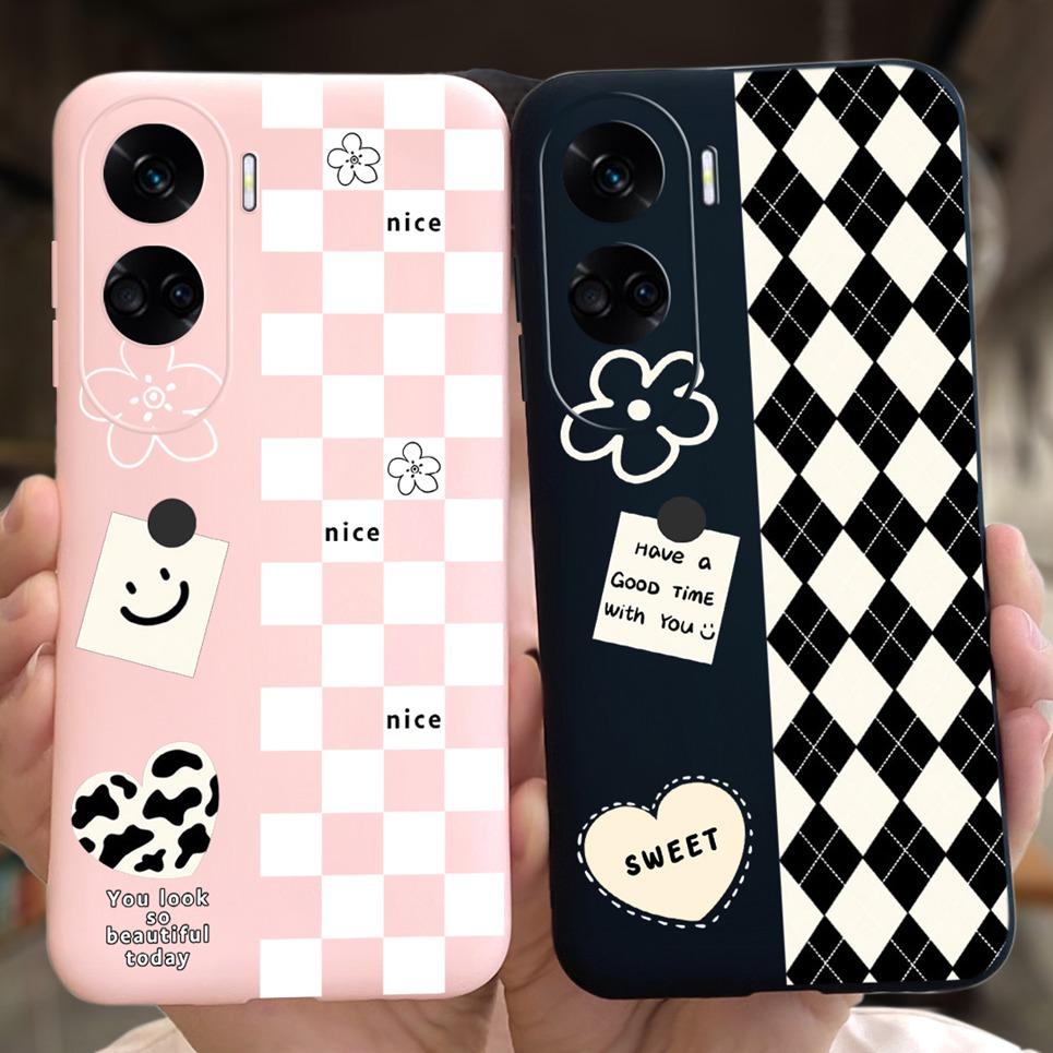 Case For Honor 90 Lite Honor X50i Cover Shockproof Back Coque Women Fashion Flower Butterfly Capas for Huawei Honor90 Lite Cover