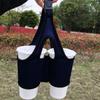 Collapsible Double Cup Beverage Holder Reusable Iced Coffee Cup Sleeve Cup Carrier Holder  Camping