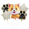 Labrador Dog Paw Aluminum Foil Balloon Set—Dog Bone-Shaped Pet Birthday Party Decorations