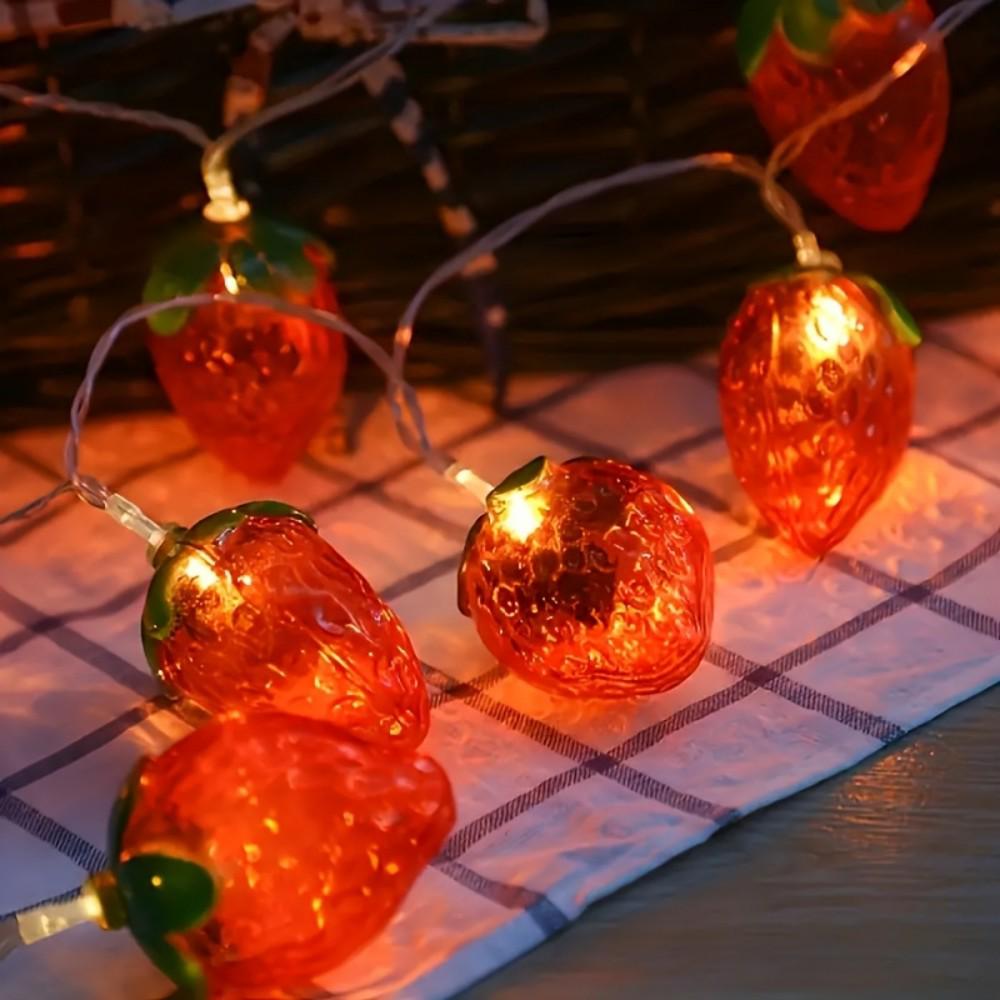 LED Strawberry Stall Decorative Light for Camping and Night Markets