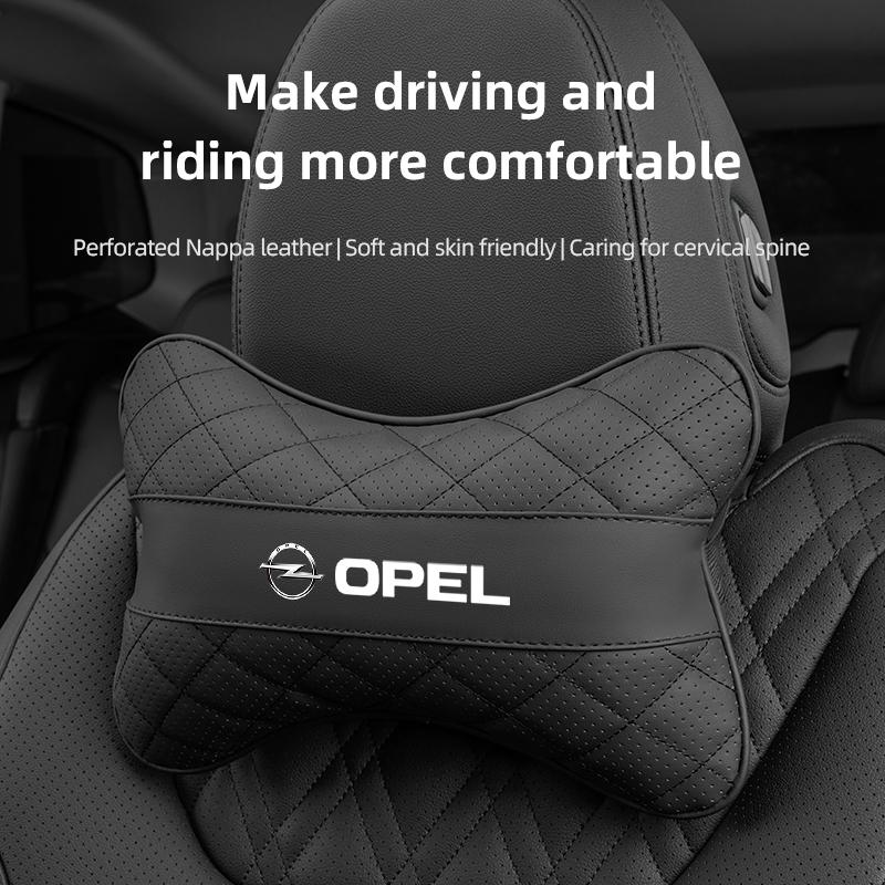 AAAYT1 Car Seat Headrest Pad Protect Lumbar Cushion Accessories For Opel Mokka Corsa D Astra Adam Antara Zafira Combo OPC Vectra H G J