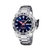 Diver Stainless Steel Blue Dial Quartz F20665-1 200M Men's Watch