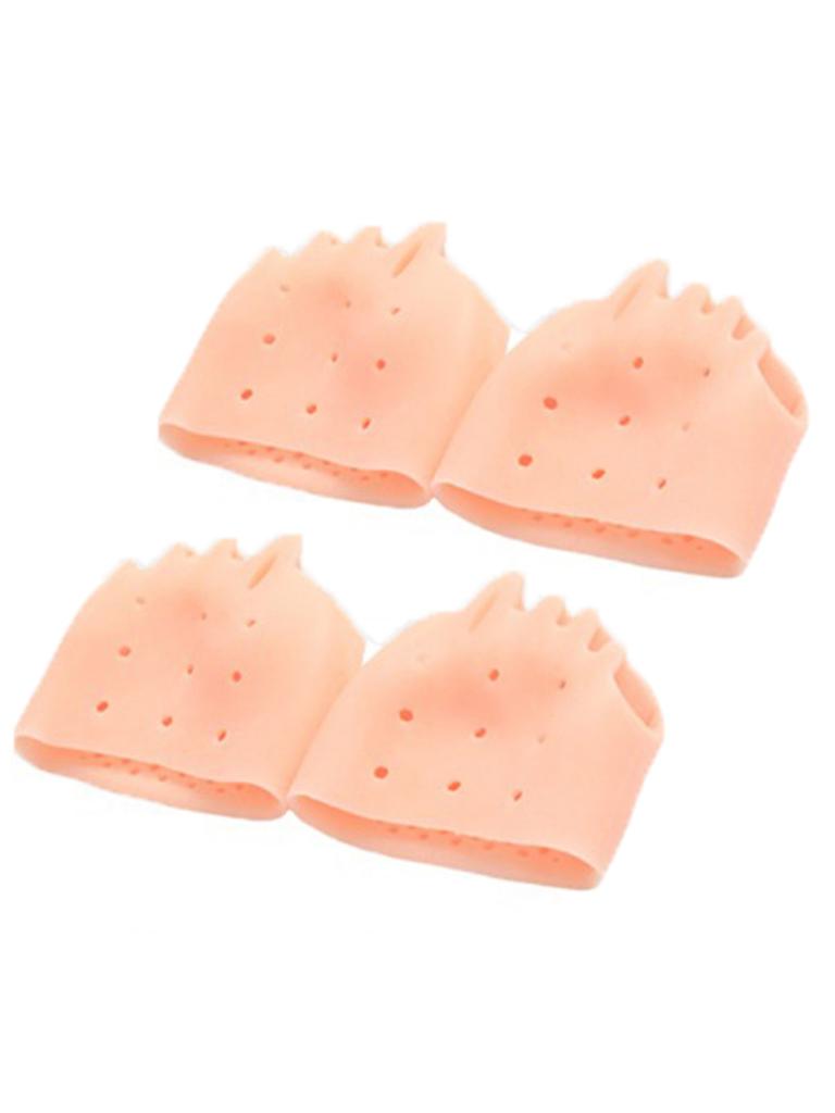 4 шт. Унисекс Силиконовые разделители для пальцев ног для мужчин и женщин Мягкие Дышащие Гибкие Распорки для пальцев ног для Ежедневного Комфорта и Выравнивания Стопы