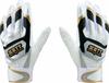 ZETT Batting Gloves for Both Hands Silver X White M BG919G (1311)