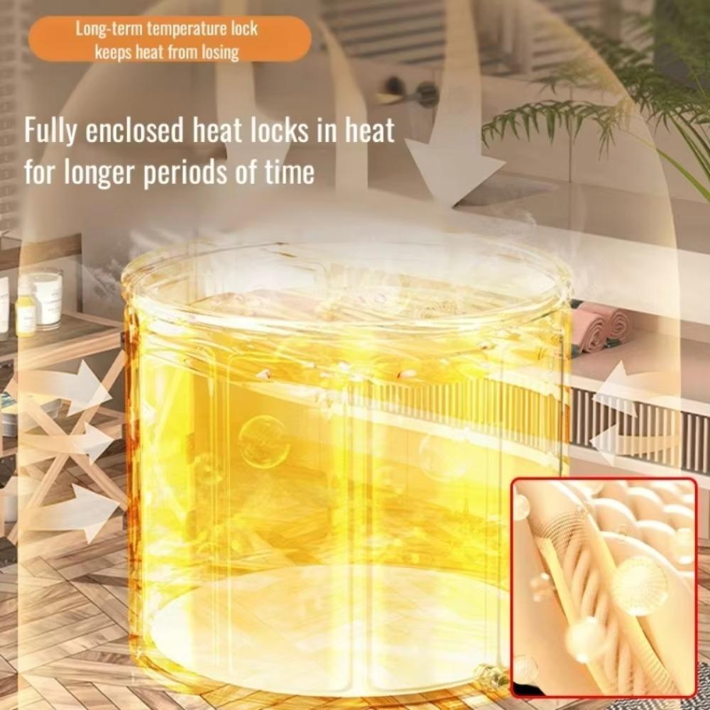 Складная ванна, переносная ванна для детей и взрослых, ванна для всего тела, утолщенная, ванна с длительной температурой