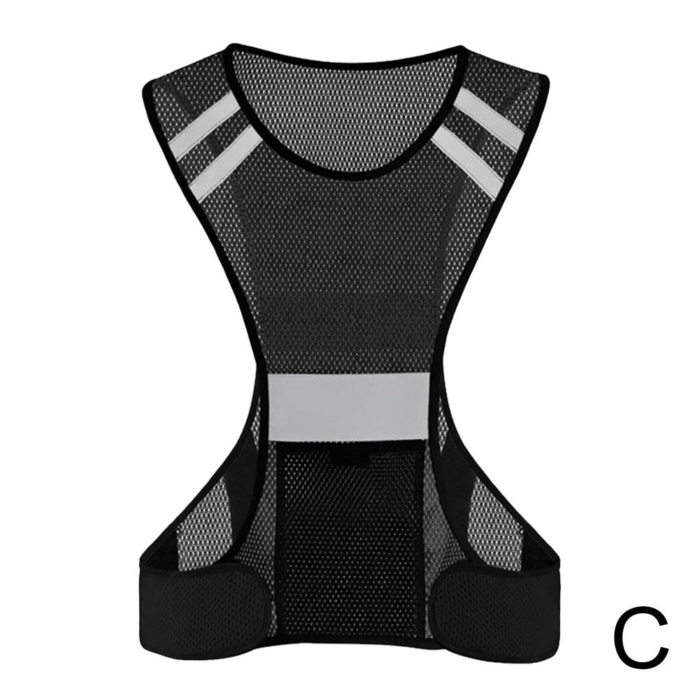 High Visibility Reflective Safety Vest With Reflective Strips Construction Workwear Safety Reflective Vest