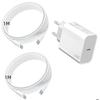 Charger - Samsung - 45W - 2 USB-C Cables 1M - Compatible Galaxy S25 - White