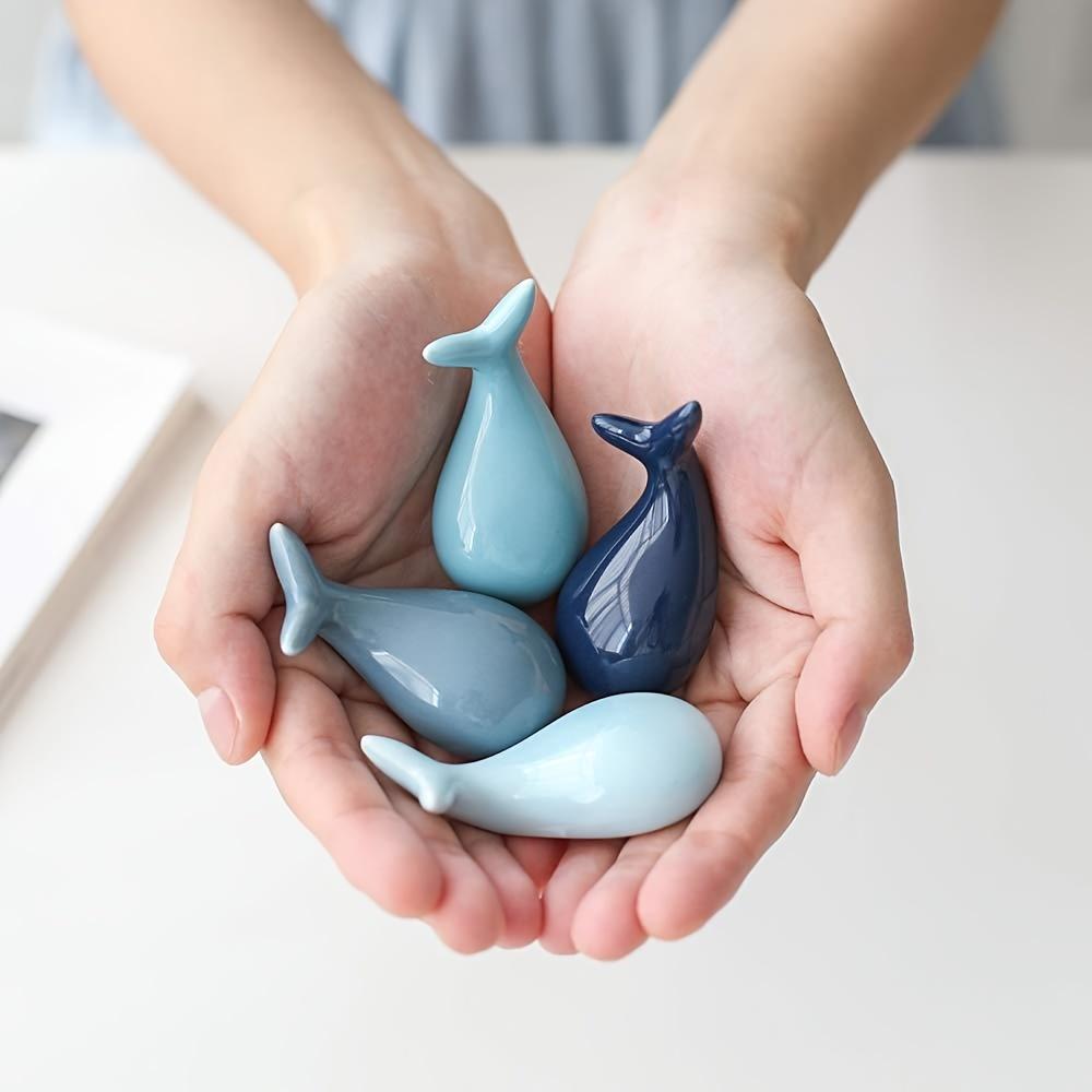 4 шт. Подставка для палочек для еды в форме кита, Керамическая подставка-подушка для китайских палочек для еды, Держатель для обеденной ложки, вилки, ножа, Подставка для столовых приборов, Украшение для столовой