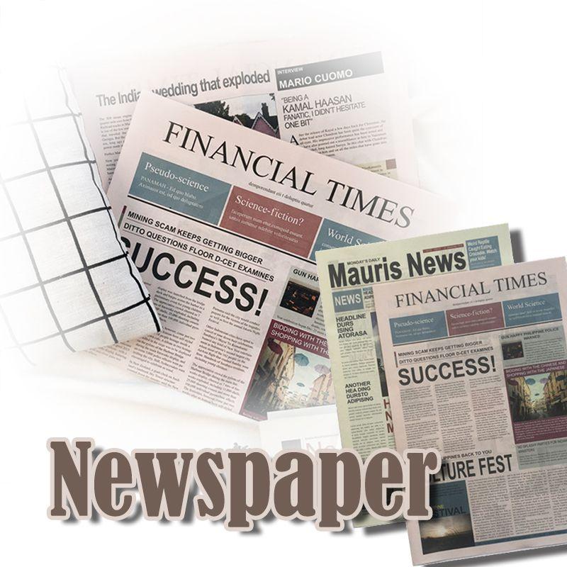 Газетный английский 2 шт. Фотофон в винтажном стиле, реквизит для съемки