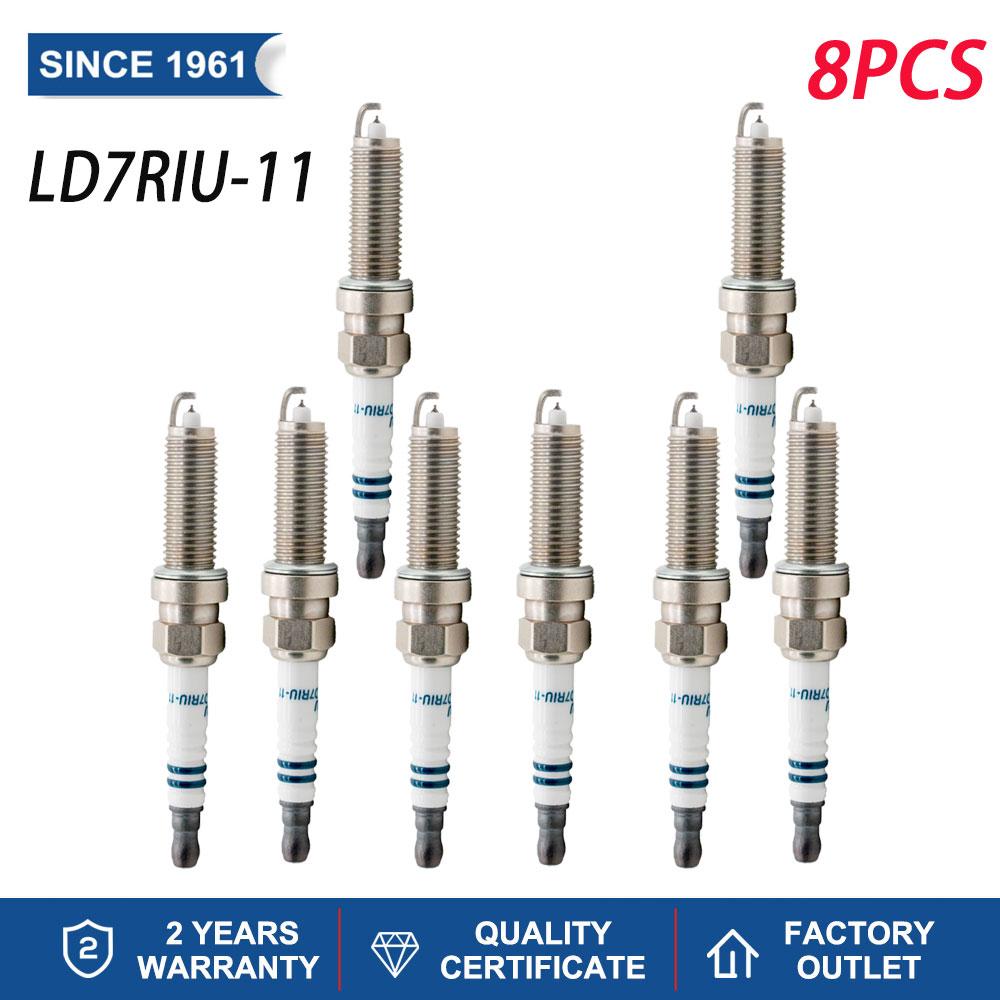 (Pack of 4-8) Car Candles Iridium Power TORCH Spark Plugs LD7RIU-11 for Toyota Nissan Honda MERCEDES-BENZ SUBARU MAZDA