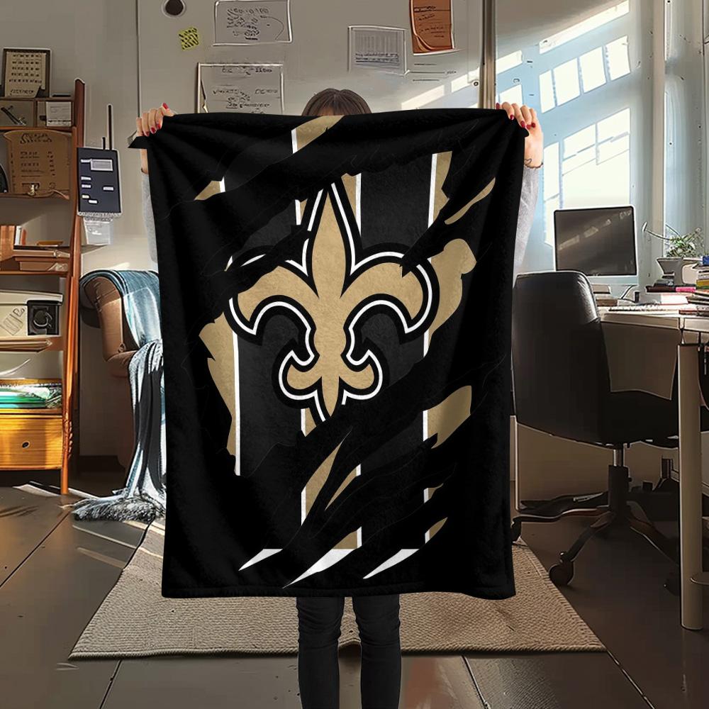New Orleans Saints2 Flannel Blanket, High quality Comfortable for All Seasons, Home Decor, Warmth and Comfort