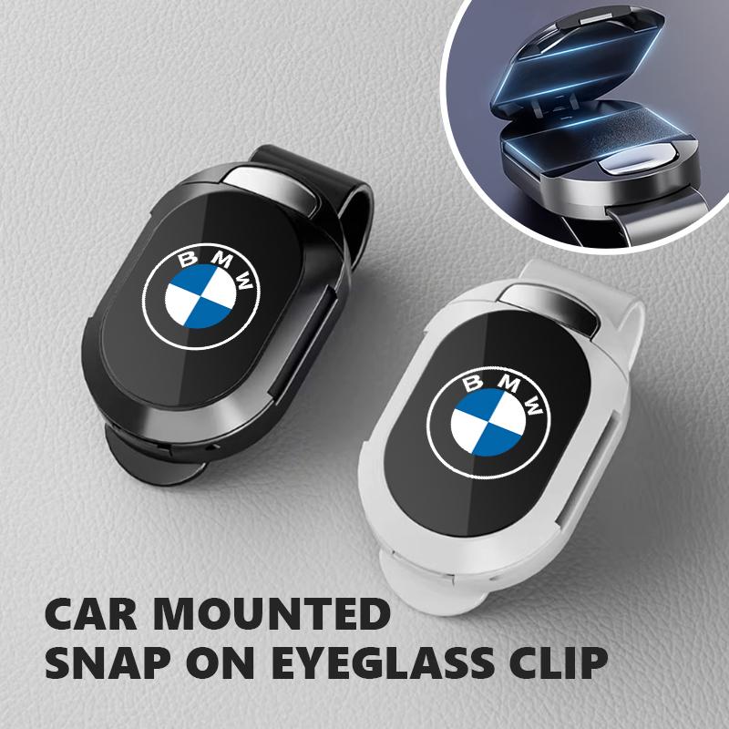 BROB8 Universal Car Sunshade Sunglasses Holder Storage Glasses Clip For BMW Performance M E87 E30 E46 E28 F35 G20 E93 F20 X3 X