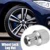35/19PT Wheel Lock Lug Nut For BMW Rustproof Silver Tone