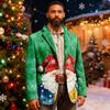 Мужской уродливый рождественский вельветовый теплый карманный пиджак-кардиган, мужской повседневный костюм
