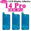 3 шт. Водонепроницаемая наклейка для iPhone 16 Pro Max 15 14 Plus 13 12 11 XsMax XR 8 SE Защитная клейкая лента для рамки ЖК-экрана, вырезанная по форме, клей