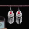 Vintage Bohemian Style Dangle Earrings Women Punk Ethnic Leaf Stone Drop Earring Elegant Trendy Dangle Earrings Fashion Jewelry
