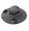 UV Protection Sun Hat with Solar Fan Outdoor Fishing Hat Cooling Cap UPF 50+ Adjustable Black