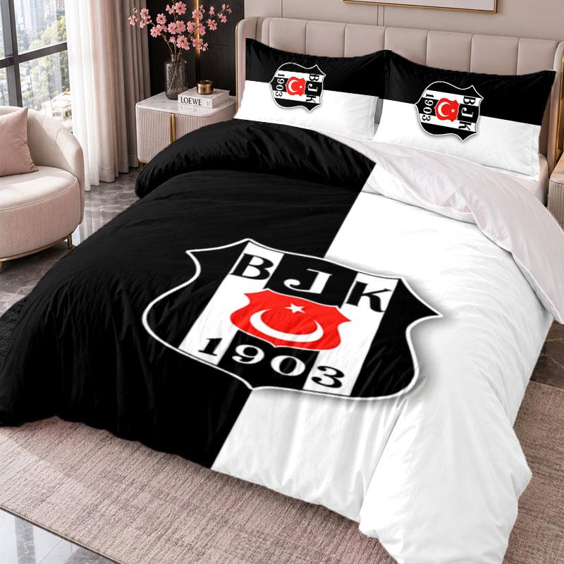Besiktas 3Pcs Bedding Set Duvet Cover With Two Pillowcases For Bedroom Home Decoration
